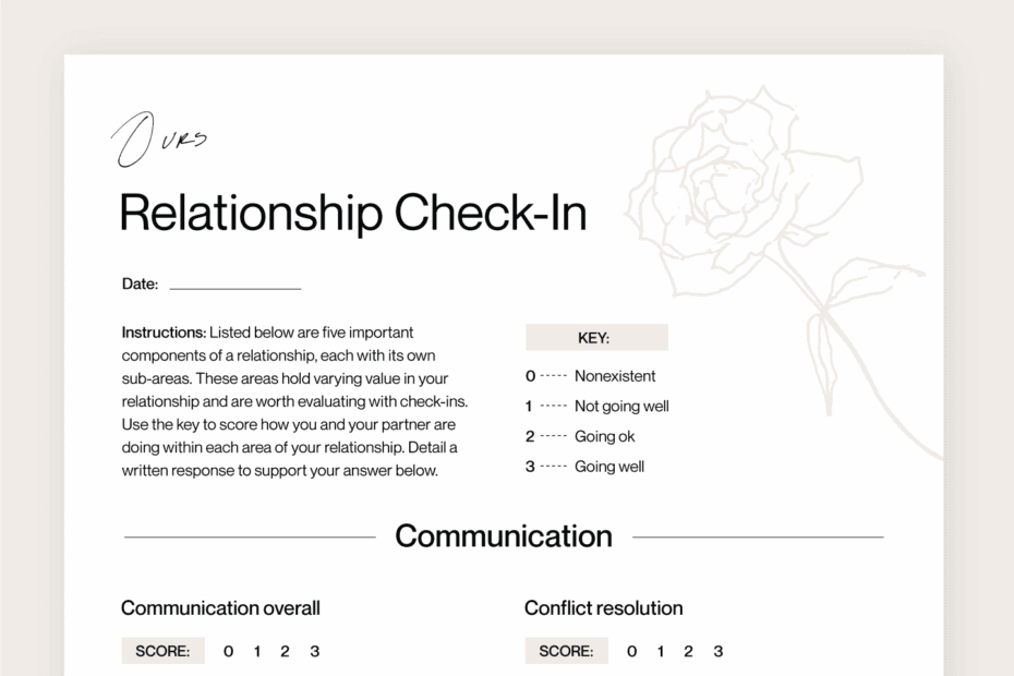 Five Couples Therapy Worksheets Ours