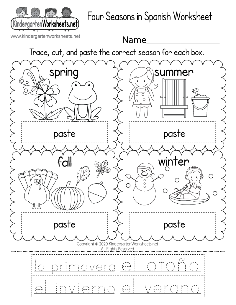 printable spanish colors worksheet pdf