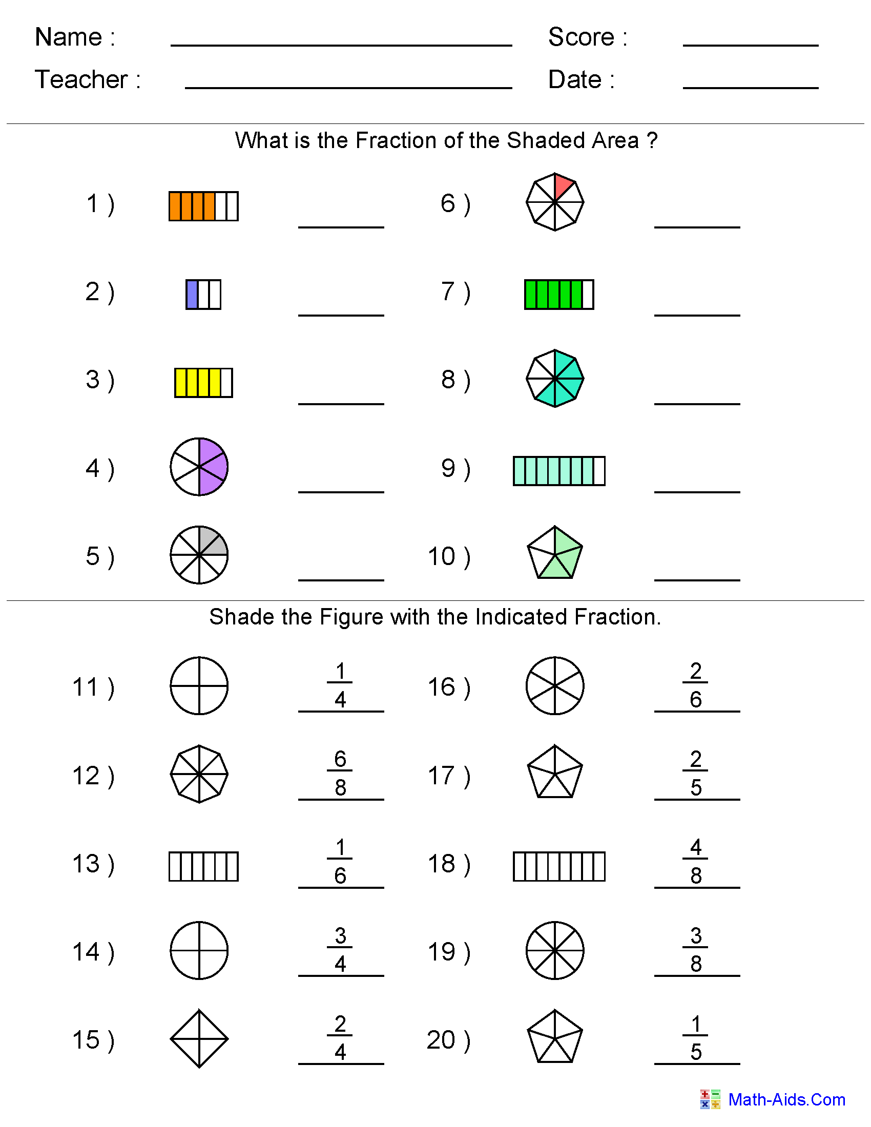 Fraction FREE Printable Worksheets Worksheetfun Worksheets 