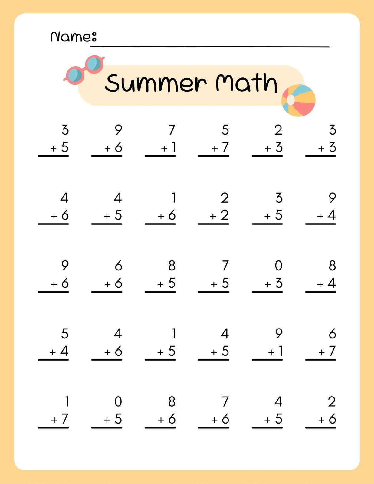3rd grade addition worksheets