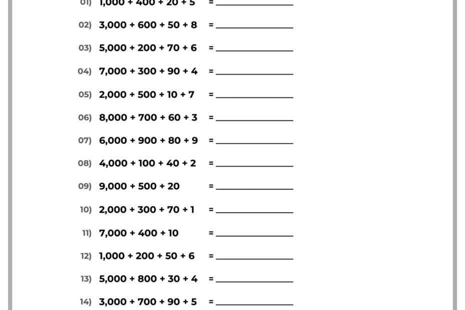 Free 5th Grade Math Worksheets Printable W Answers Mashup Math