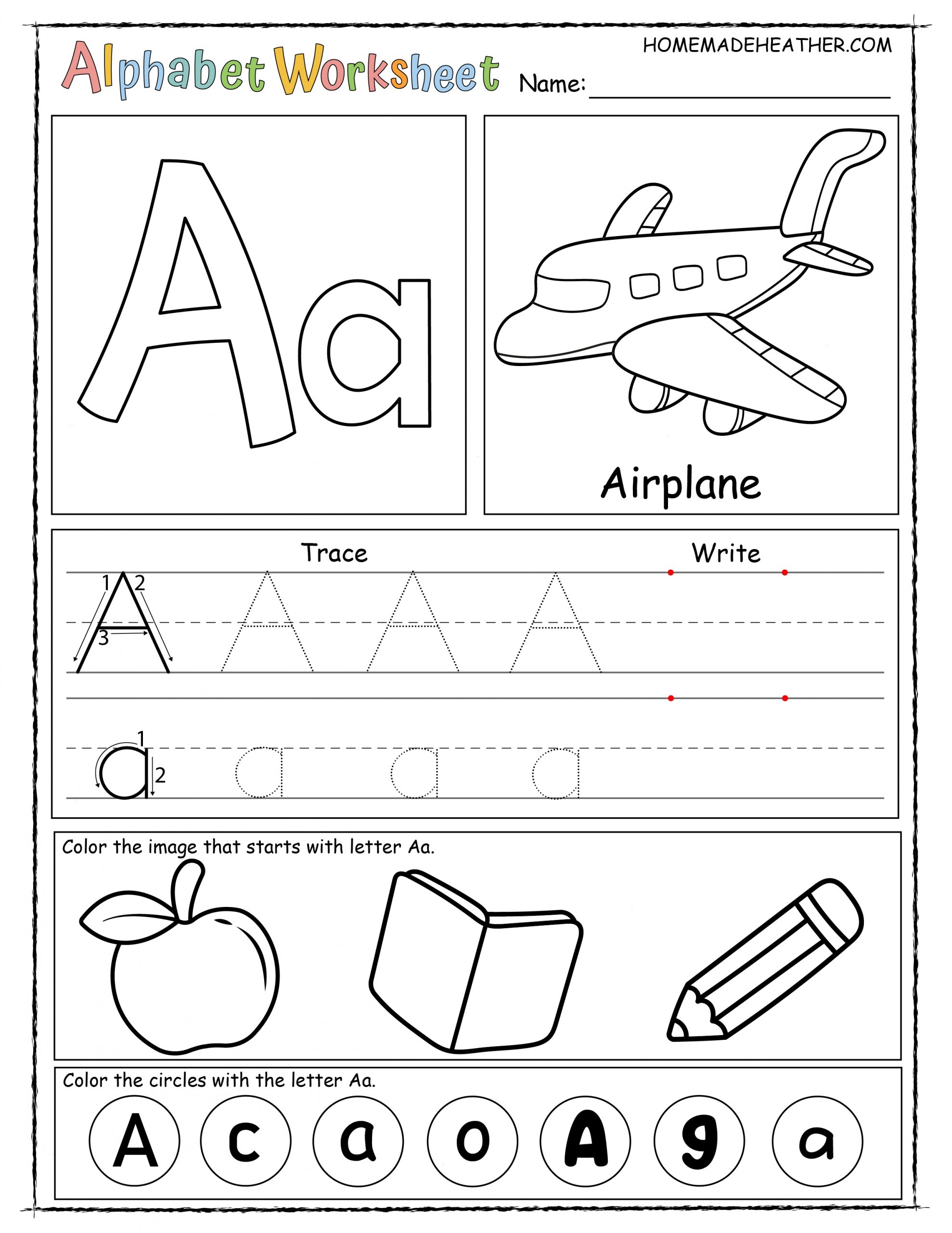 printable letter worksheets
