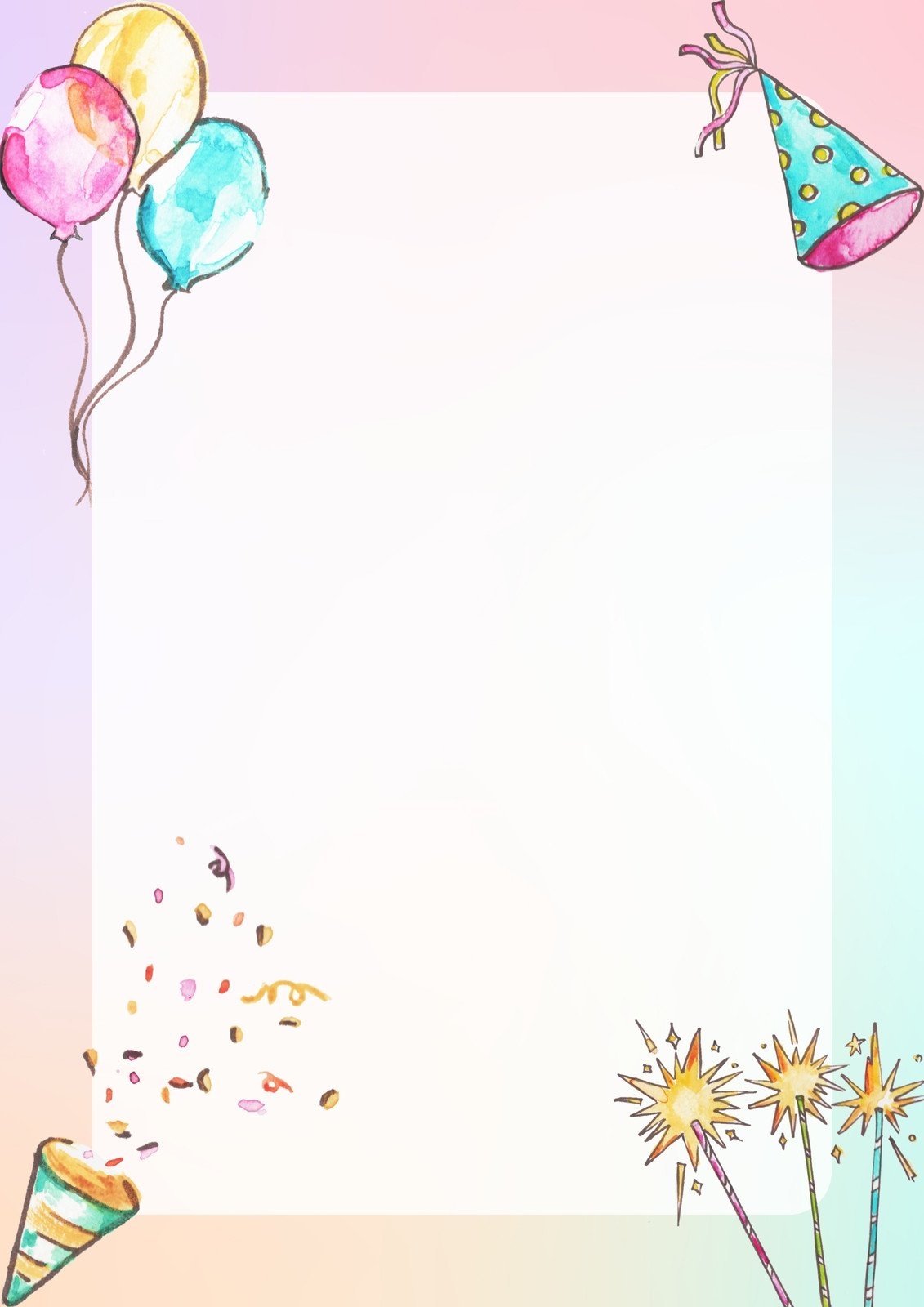 Free And Custom Happy Birthday Background Templates Canva