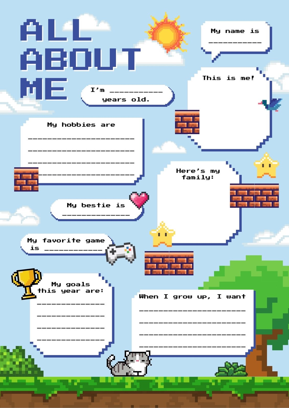 all about me worksheet pdf free download