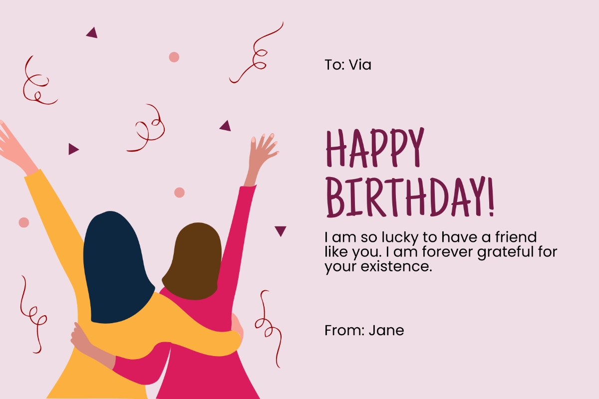 printable birthday card friend