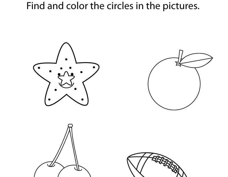Free Circles Lesson Worksheet For Preschool