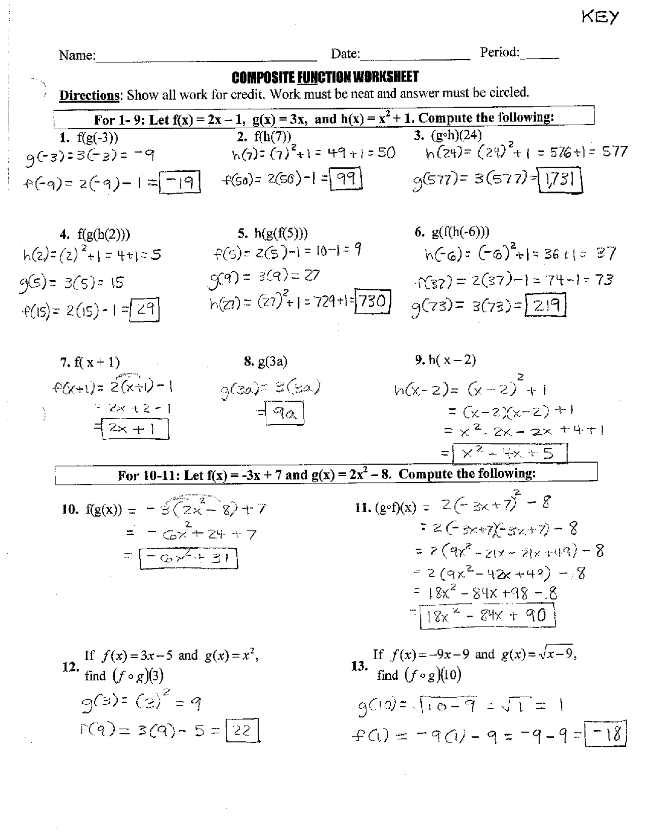 Free Composite Function Worksheet Download Free Composite Function Worksheet Png Images Free Worksheets On Clipart Library