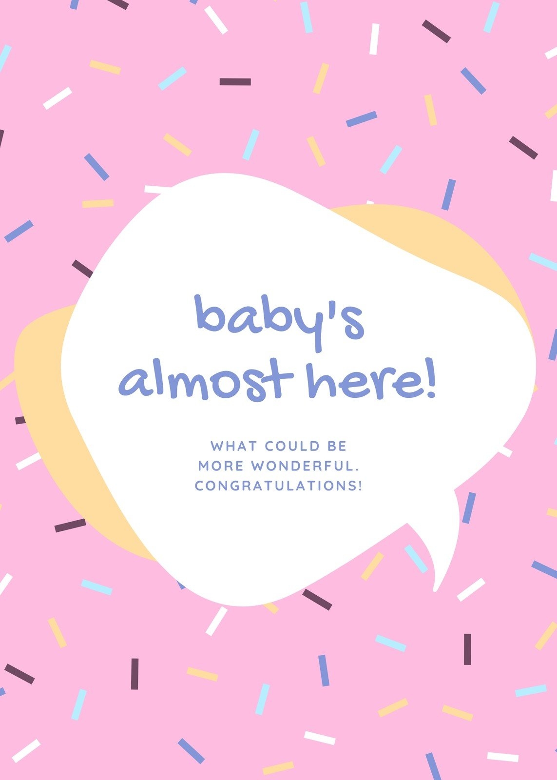 printable baby shower card