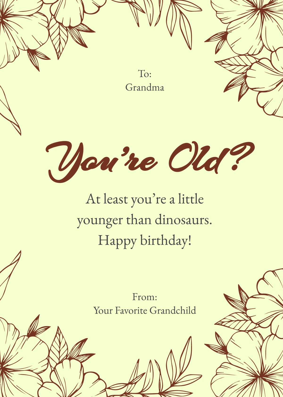 printable birthday cards for great grandma