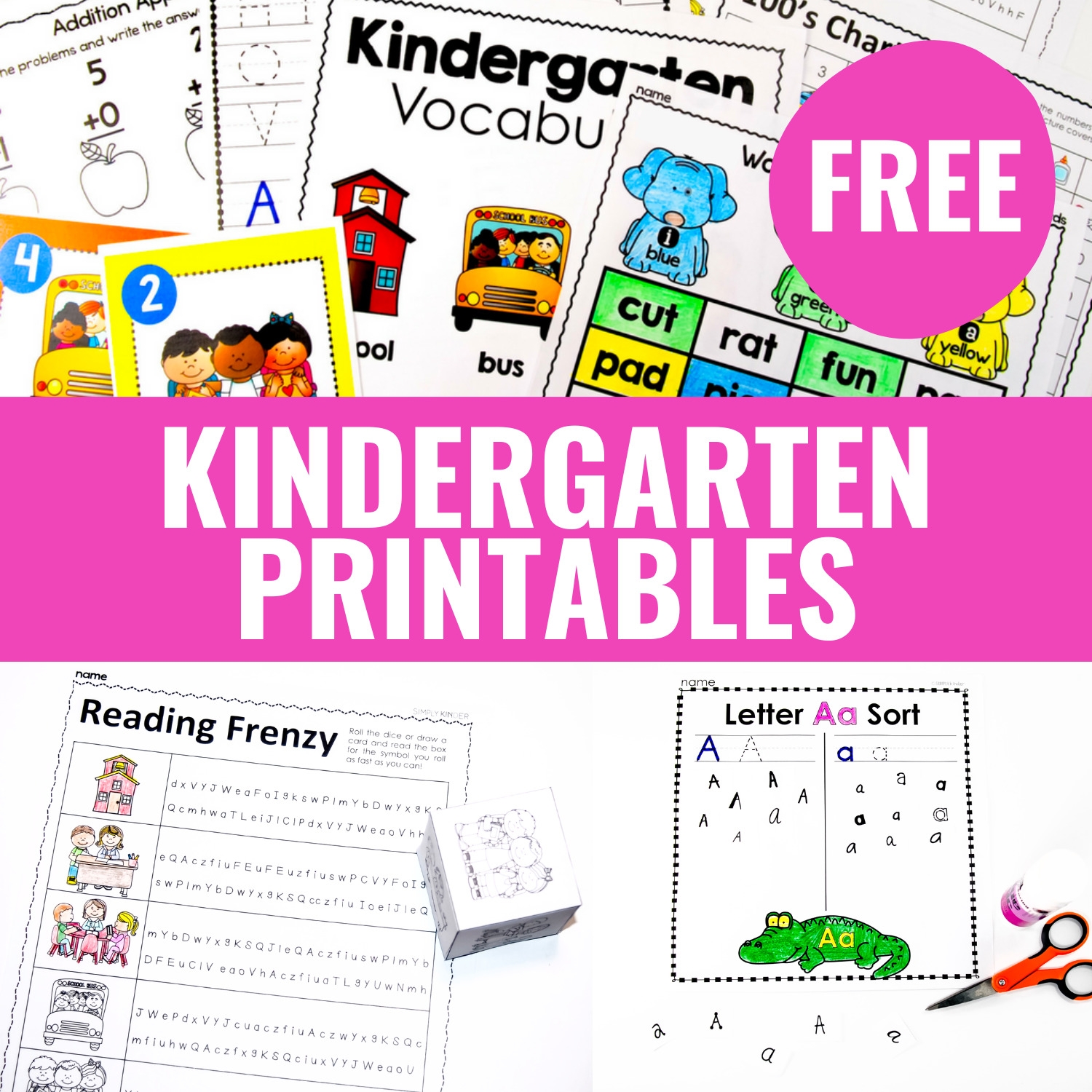 printable worksheet for kindergarten free