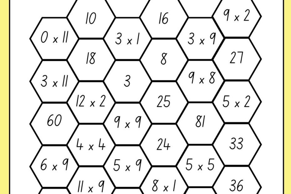 Free Multiplication Worksheet Templates To Use And Print Canva Worksheets Library
