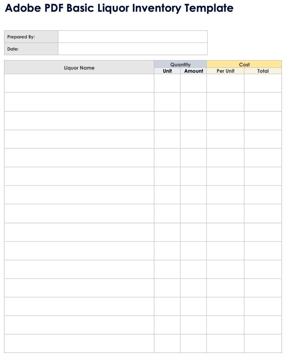 printable home inventory worksheet pdf