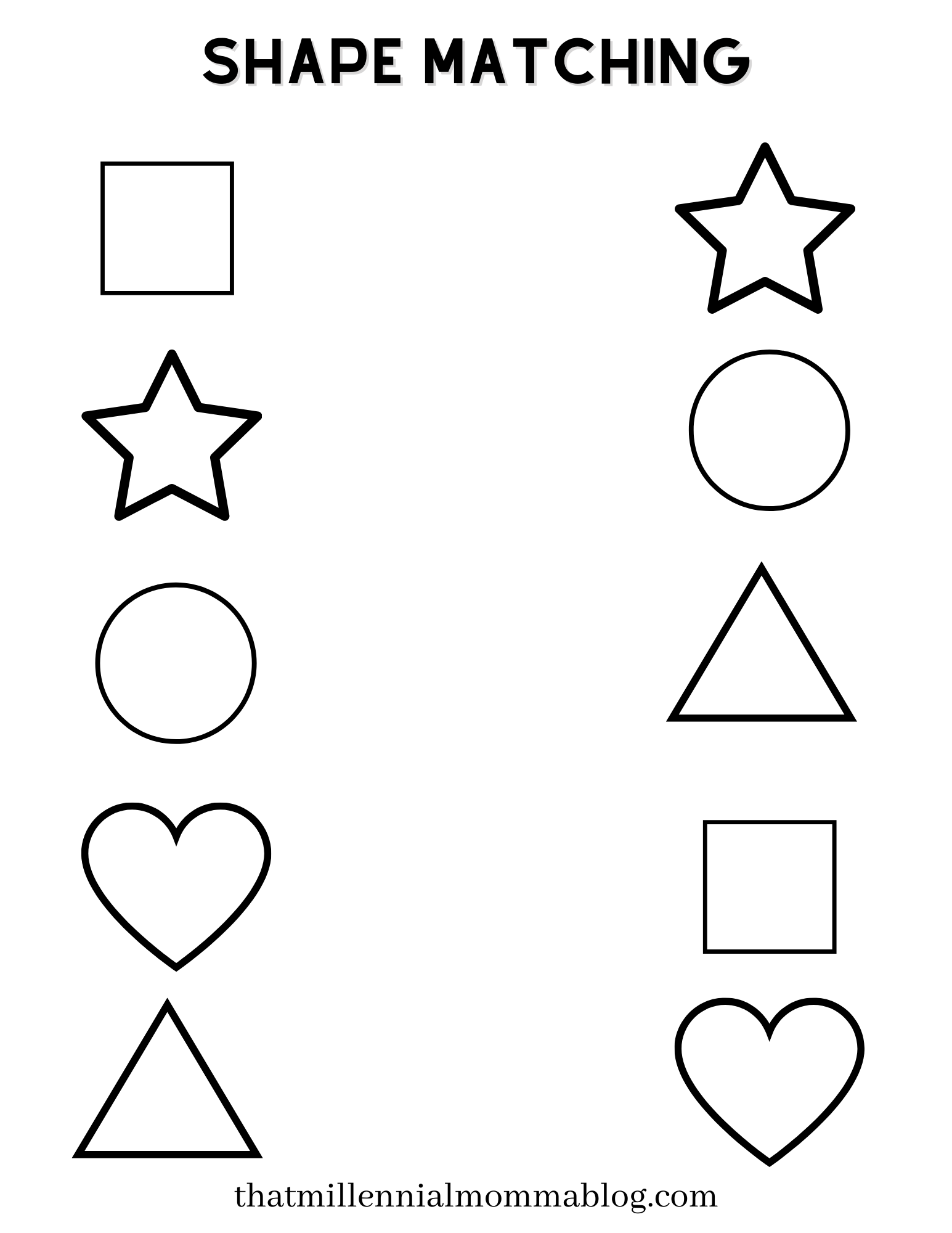 free preschool worksheet