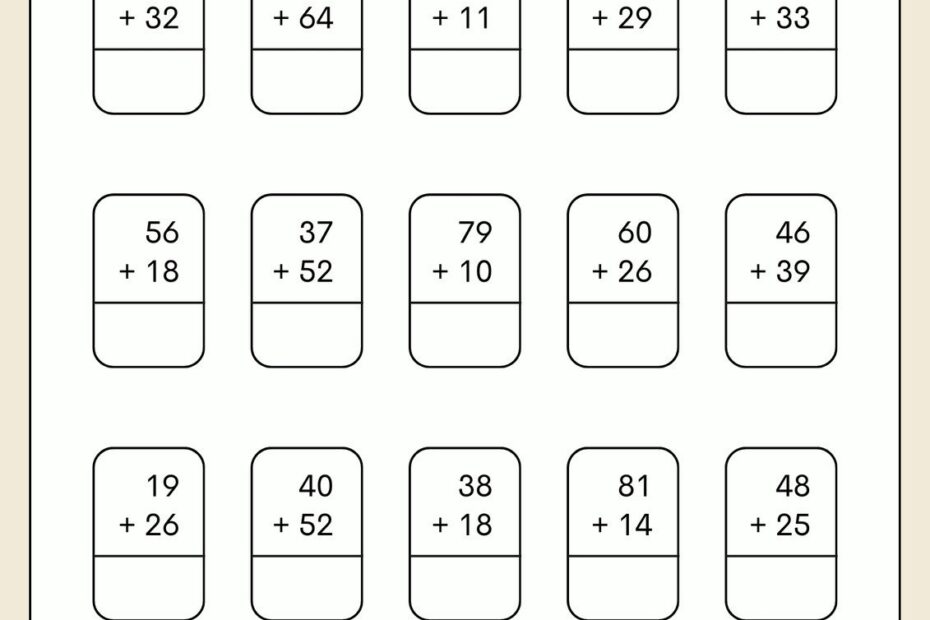 Free Printable 2nd Grade Math Worksheet Templates Canva