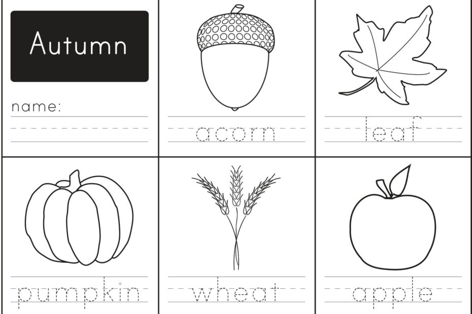 Free Printable Autumn Words Paging Supermom
