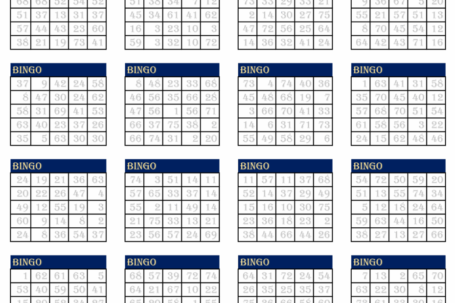 Free Printable Bingo Cards In PDF Printerfriendly