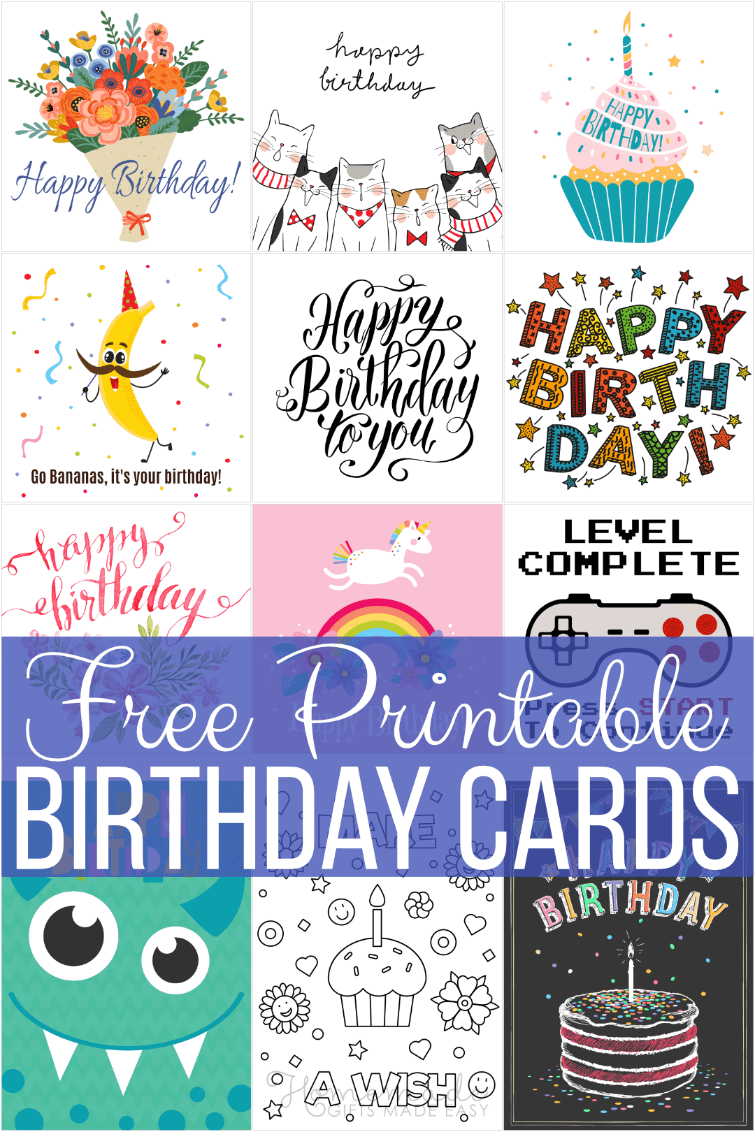 printable birthday cards foldable for mom