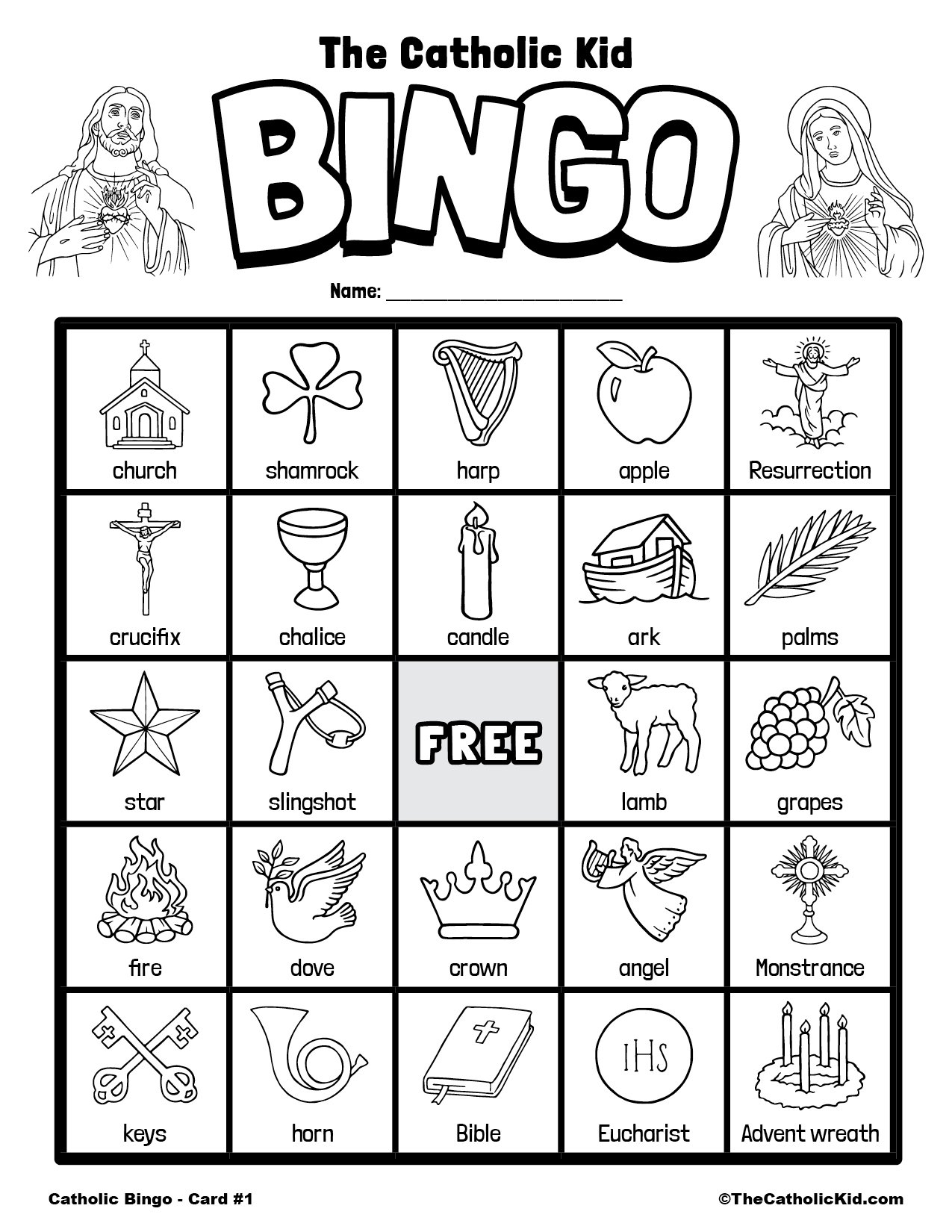 printable bingo cards for kids pdf