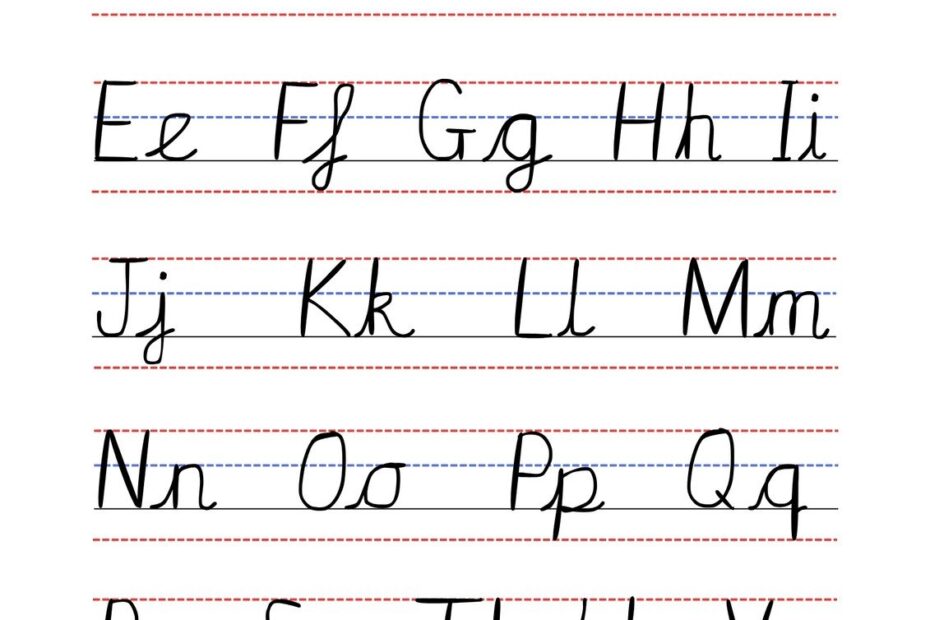 Free Printable Cursive Writing Worksheet Templates Canva