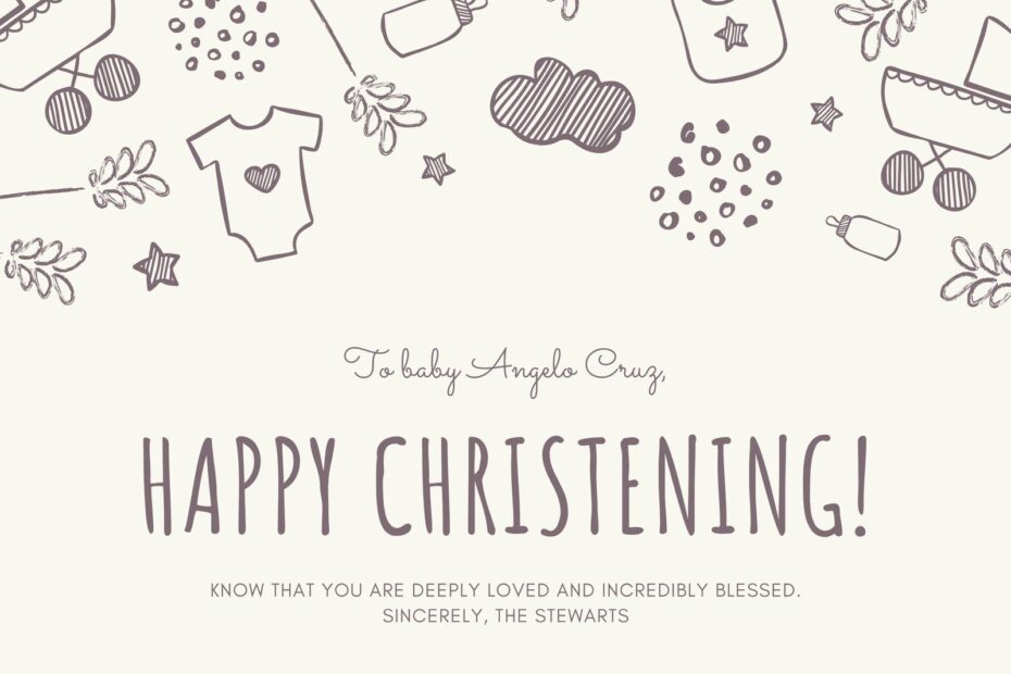 Free Printable Customizable Baptism Card Templates Canva