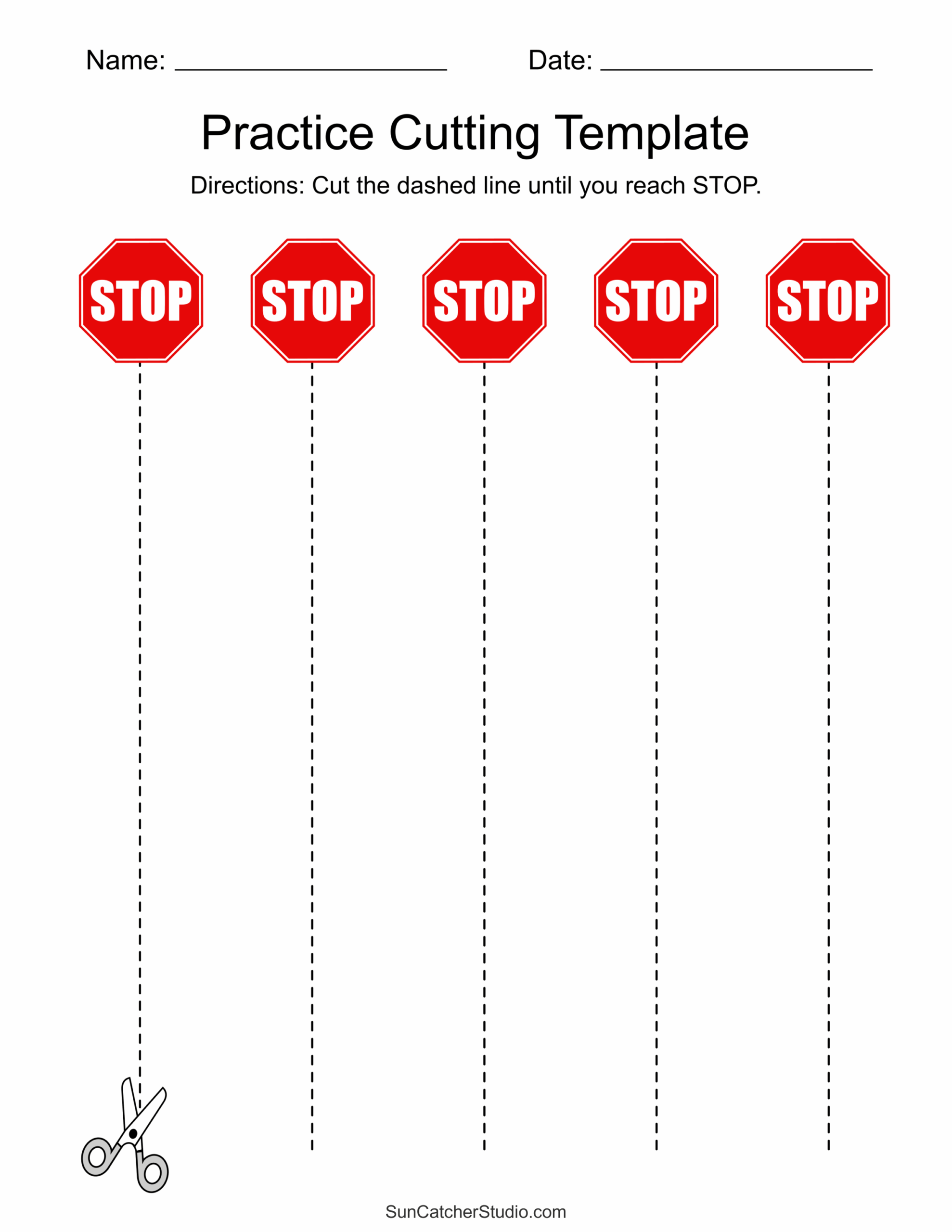 preschool cutting practice worksheets