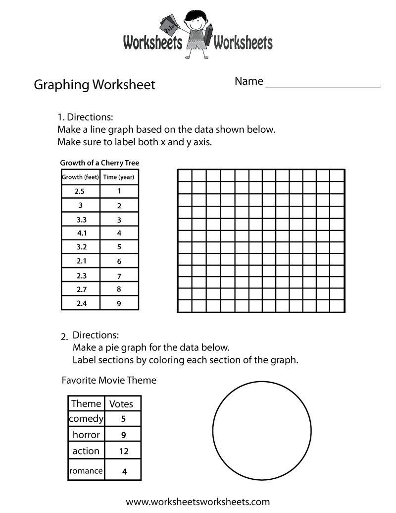 Free Printable Make A Graph Worksheet Worksheets Library
