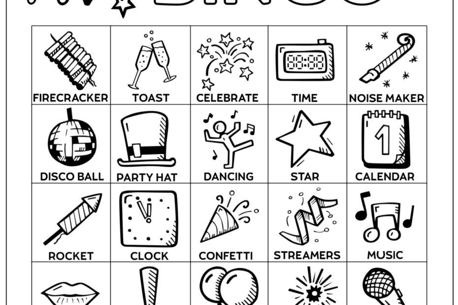 Free Printable New Year s Bingo Cards Paper Trail Design