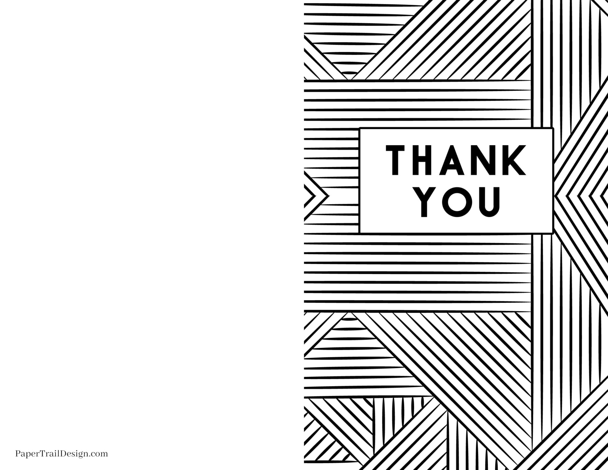 printable blank thank you cards