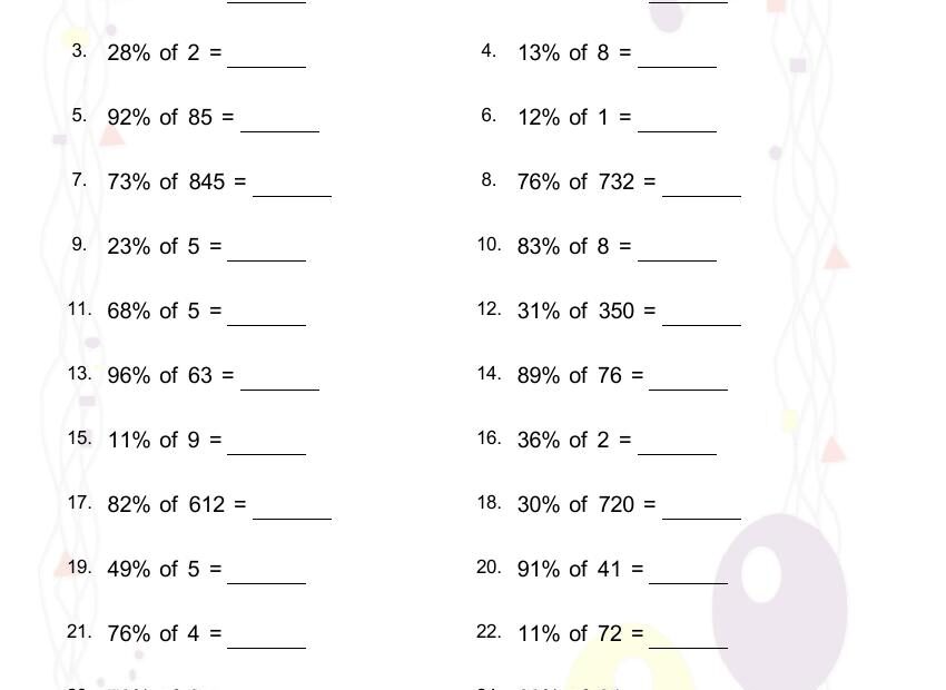 Free Ratio Percentage Math Worksheets Pdf Math Champions