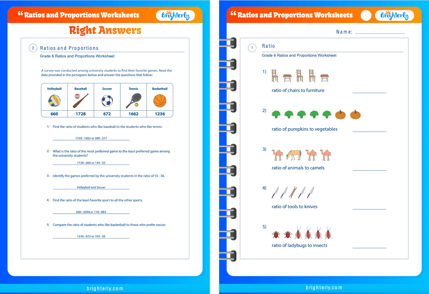 FREE Ratios And Proportions Worksheets PDFs Brighterly