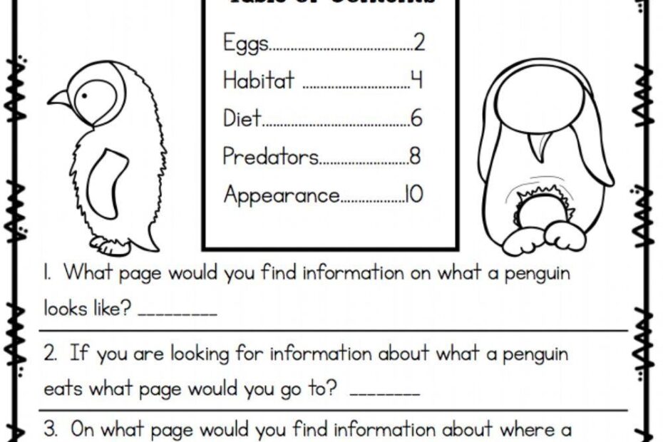 Free Table Of Contents Worksheet Download Free Table Of Contents Worksheet Png Images Free Worksheets On Clipart Library