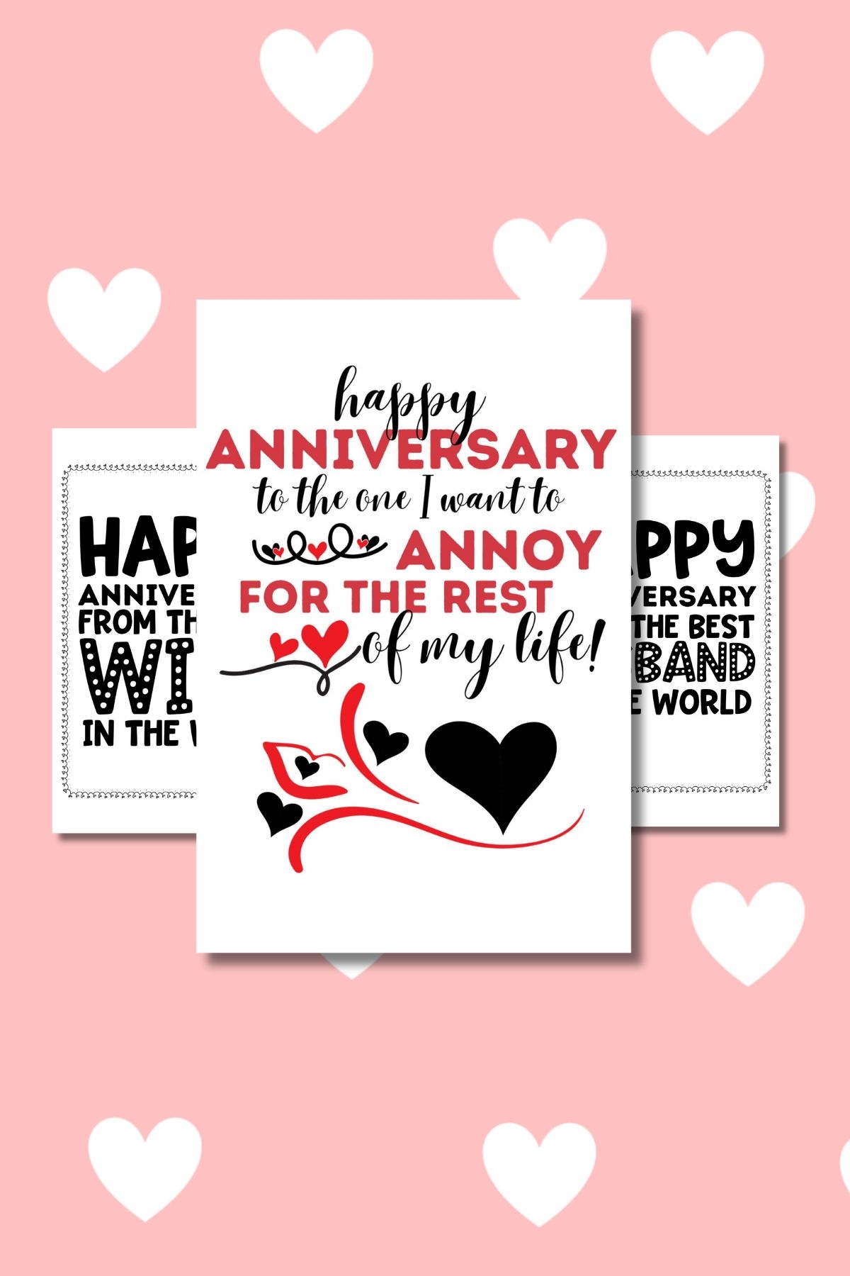 printable anniversary cards for wife funny
