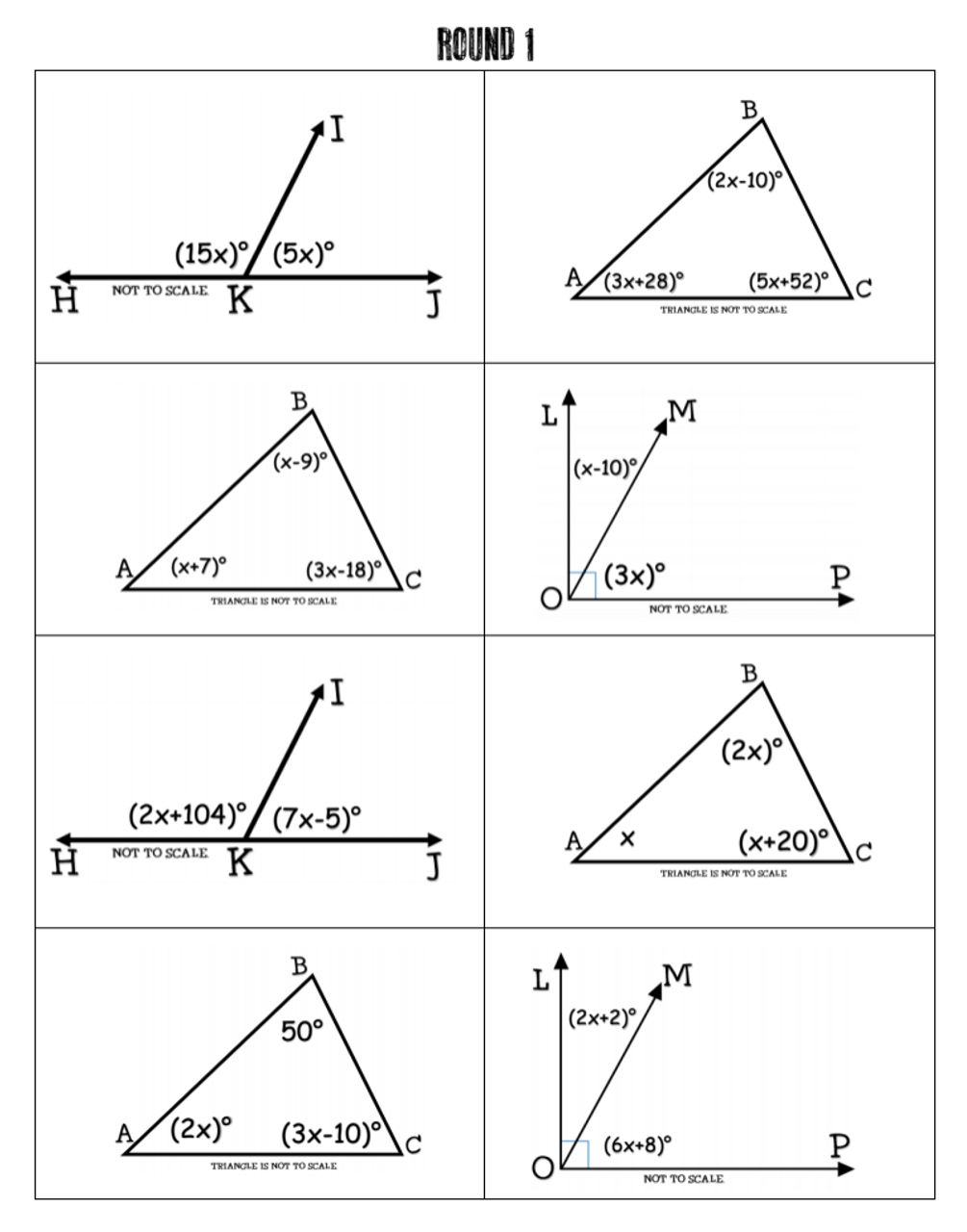 Geometry Concepts U0026 Angle Relationships Bundle Worksheets Library