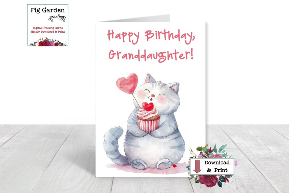 Granddaughter Birthday Card Printable Birthday Card For Grand