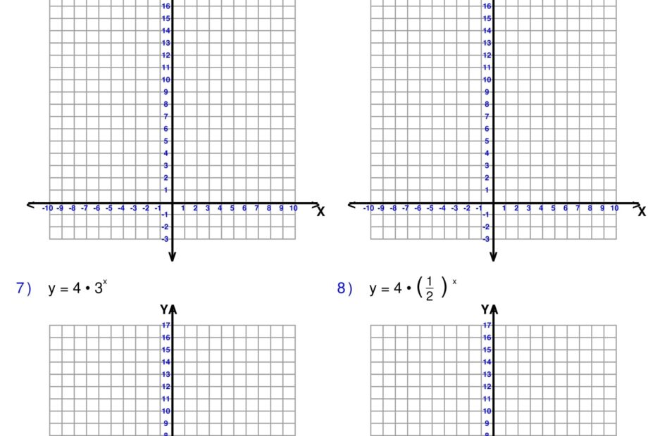 Graphing Exponential Functions Exponents Worksheets Algebra 1 Made By Teachers