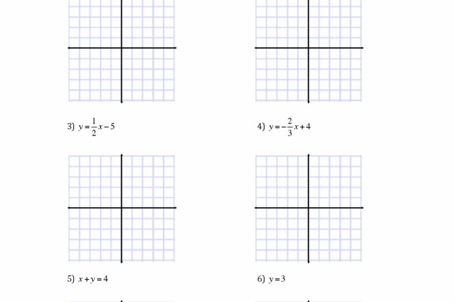 Graphing Linear Equations Worksheet Summaries Linear Algebra Worksheets Library