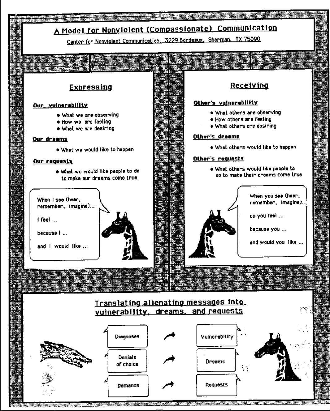 Handy Handouts Street Giraffes