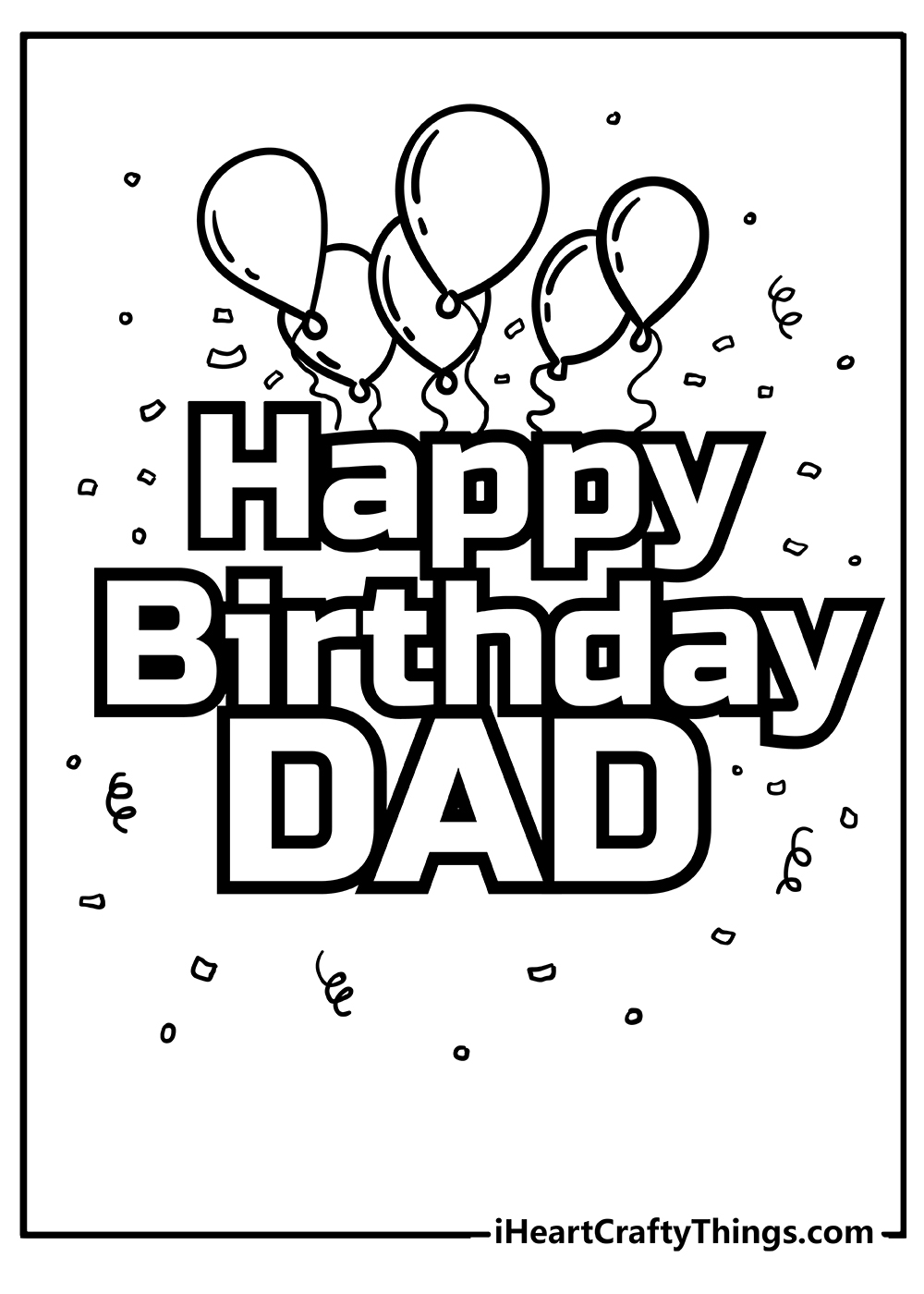 Happy Birthday Dad Coloring Pages 100 Free Printables Worksheets Library