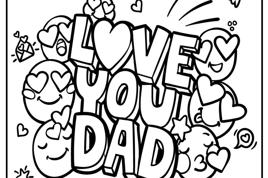 Happy Birthday Dad Coloring Pages 100 Free Printables Worksheets Library
