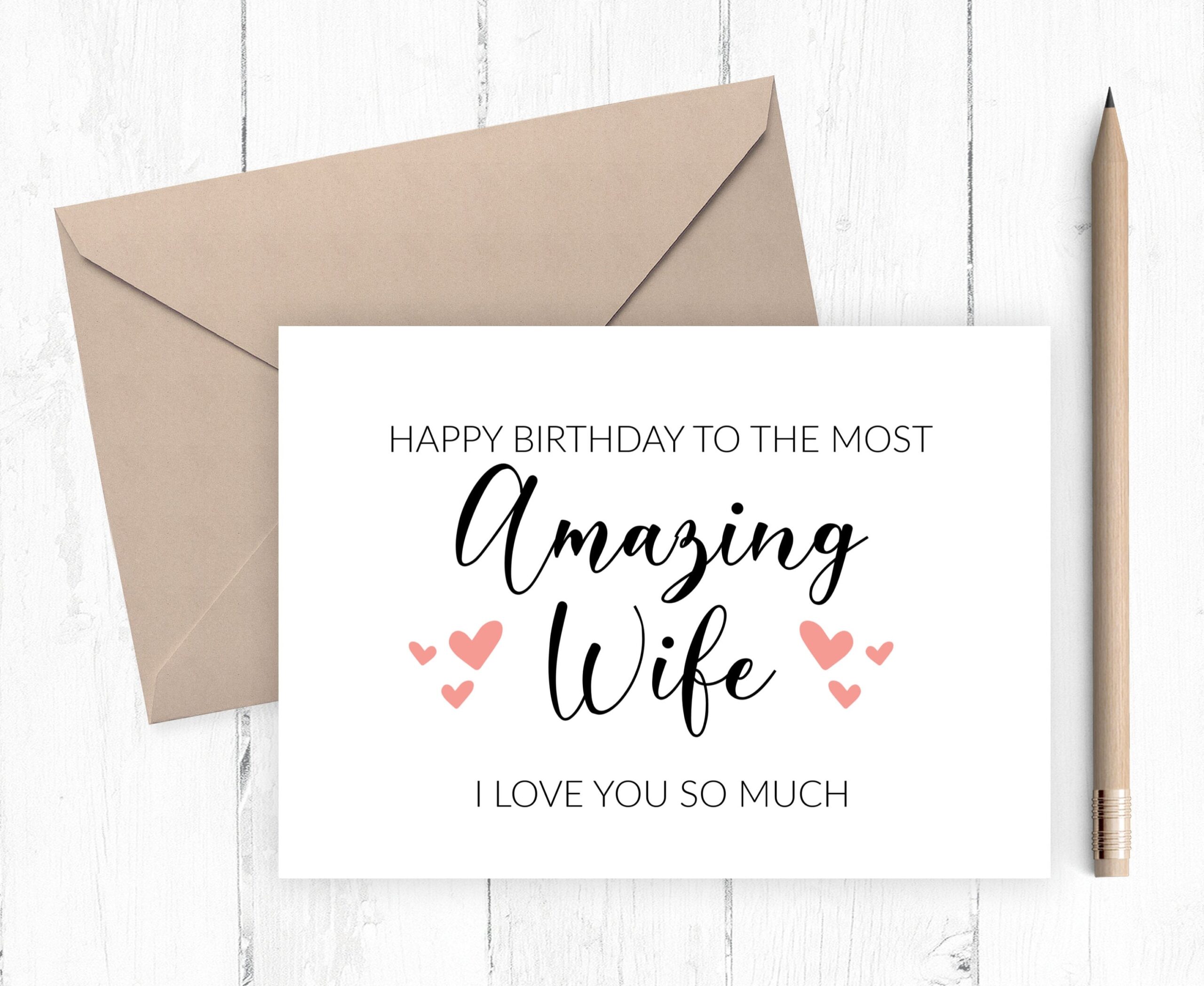 printable birthday card wife