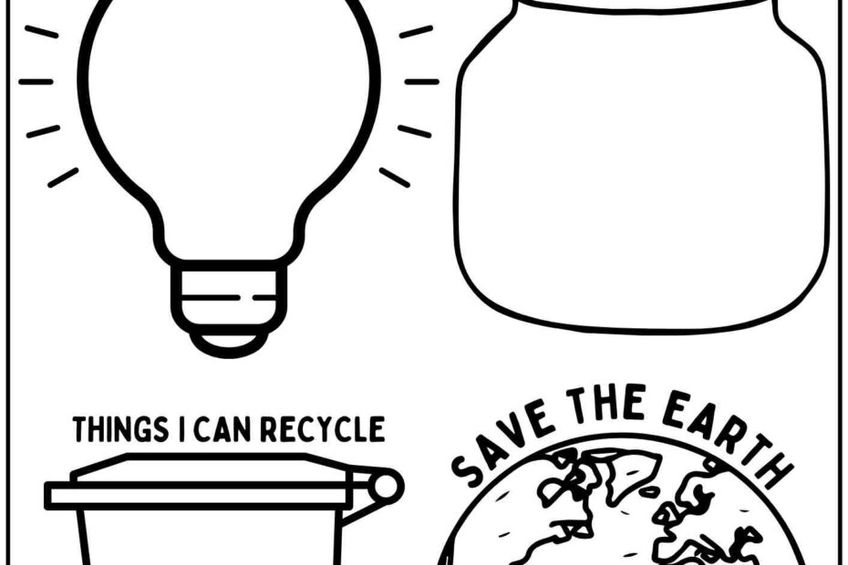 Happy Earth Day Drawing Activity For Kids Reduce Reuse And Recycle Free Printable PDF Ezpzlearn