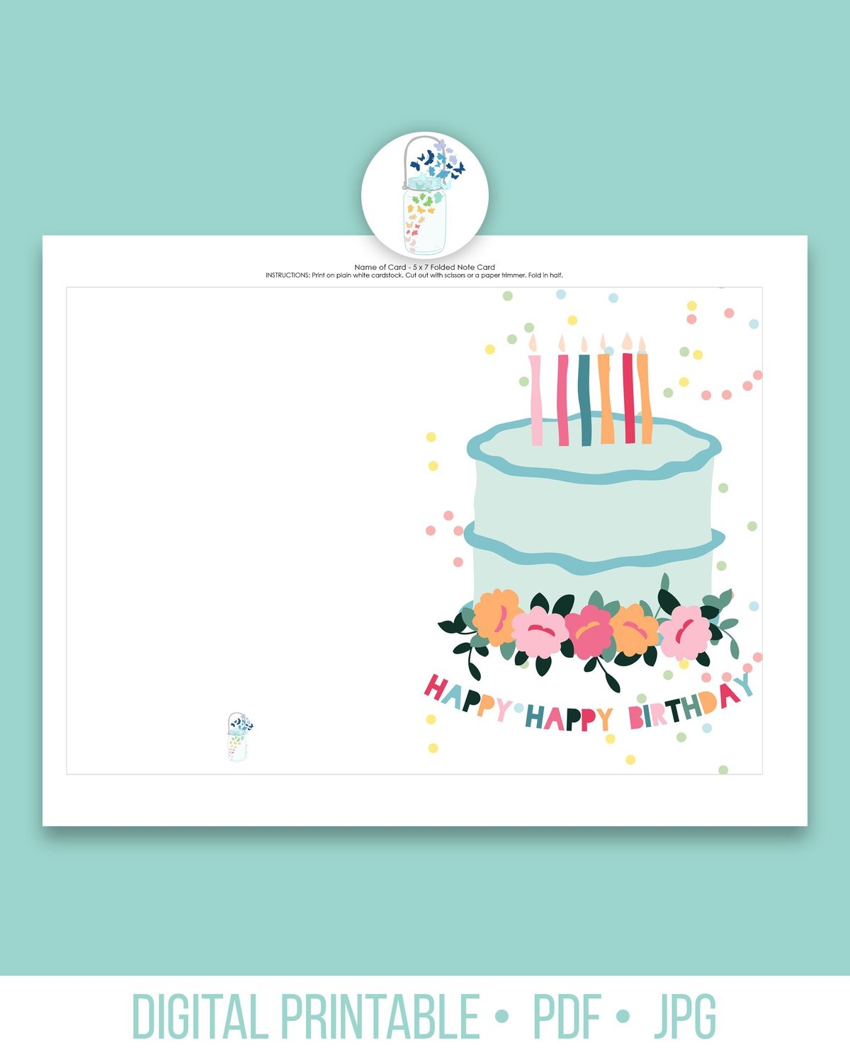 printable birthday card pdf