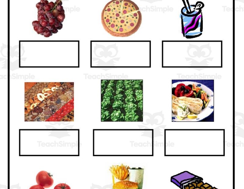 Healthy Or Unhealthy Worksheet