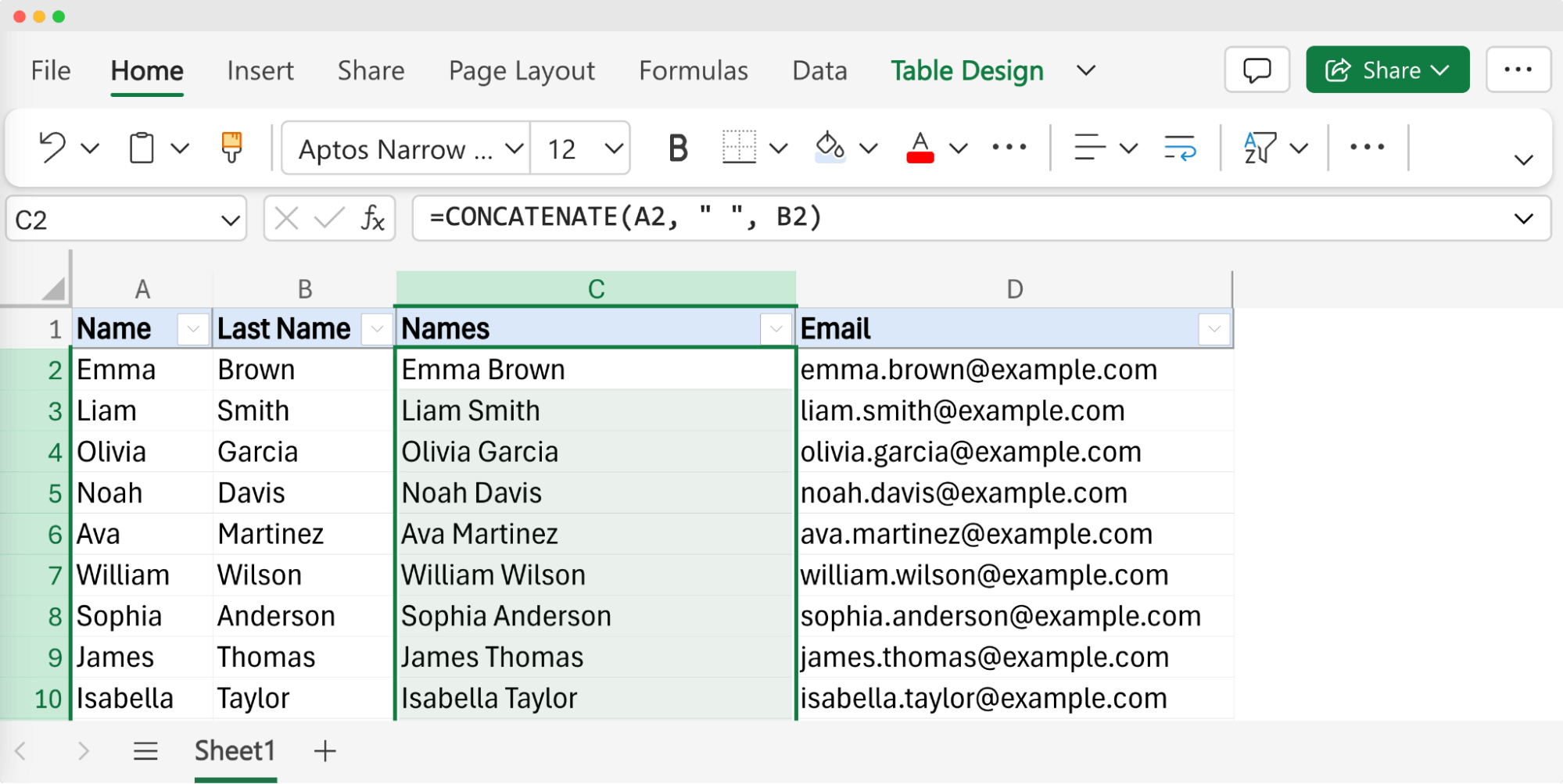 How To Combine First And Last Name In Excel 