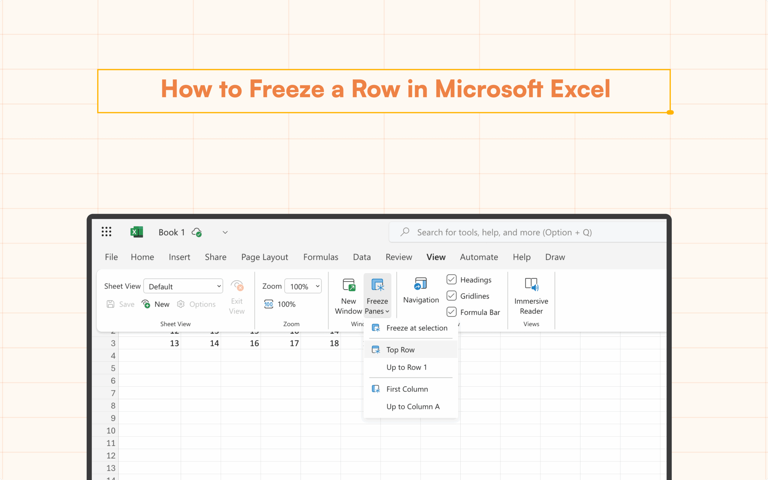 How To Freeze A Row In Microsoft Excel Superjoin