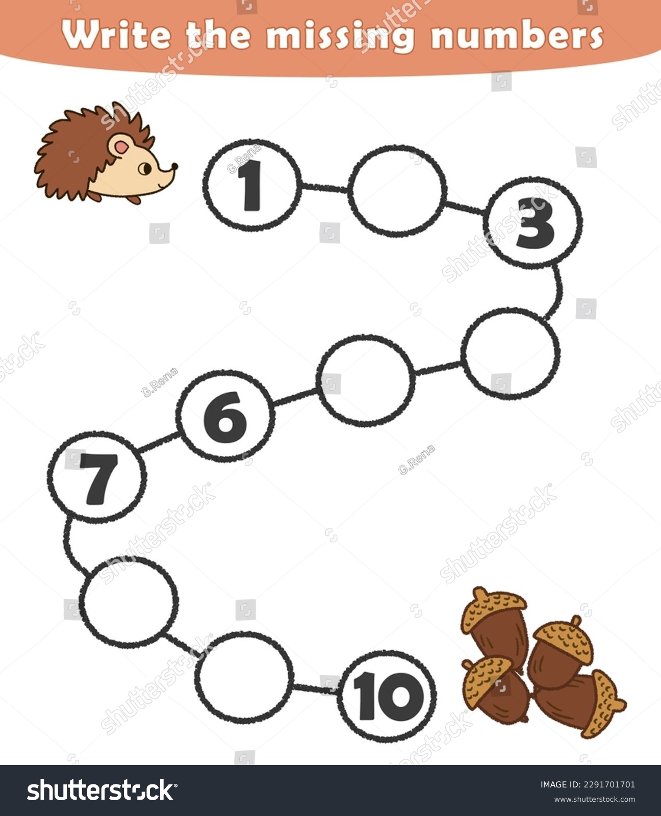 missing number worksheet