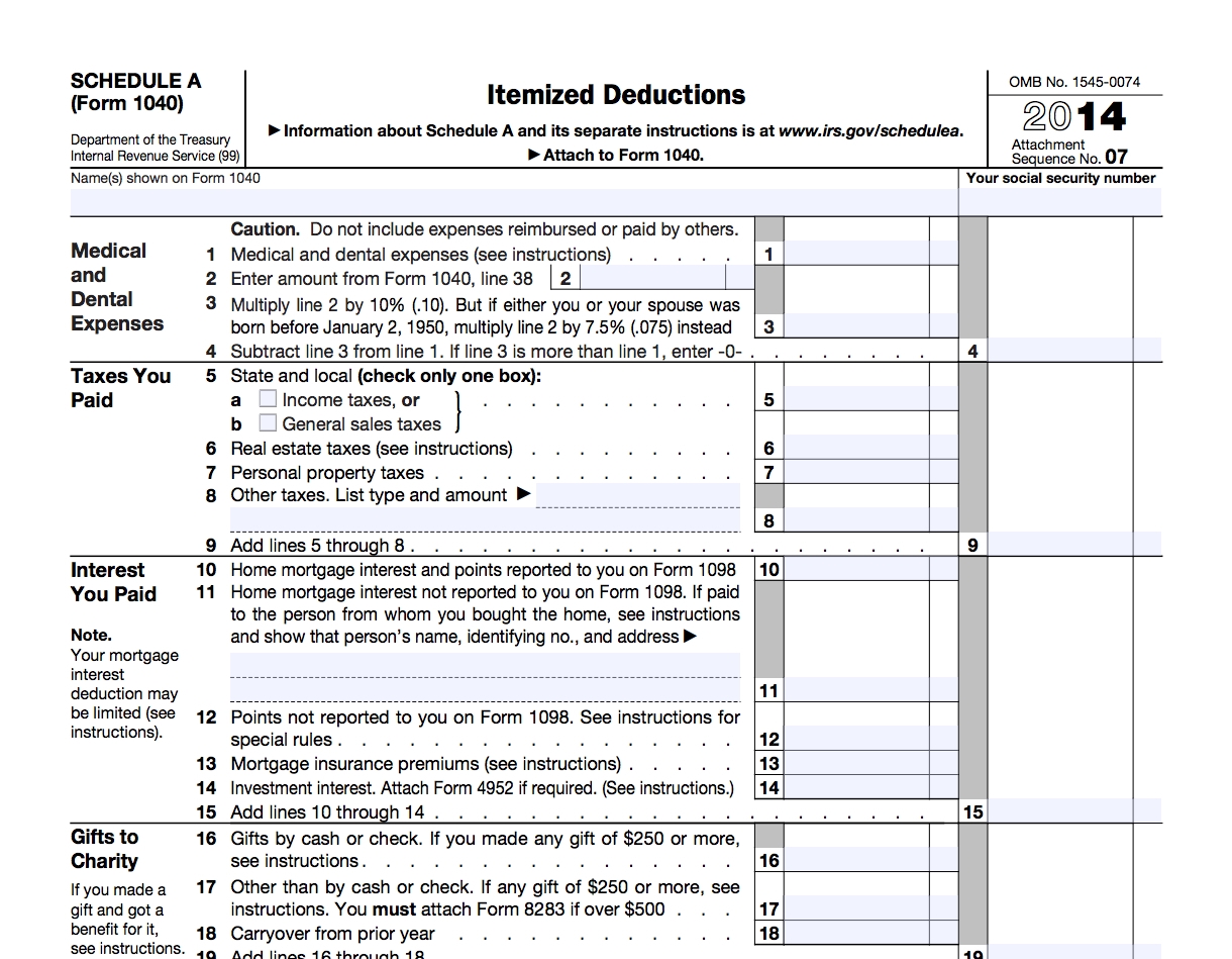 Itemized Tax Deductions McKinley U0026 Hutchings CPA PLLC Worksheets Library
