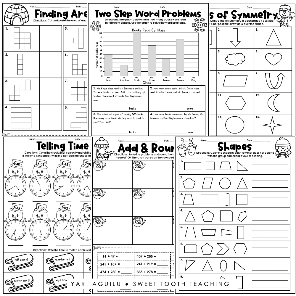 printable worksheet 3rd grade