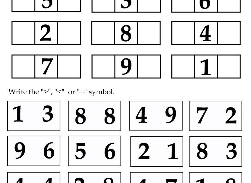 Kids Under 7 Kids Math Worksheets