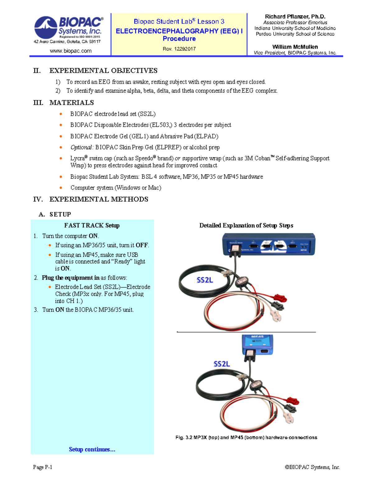 Lab 4 Worksheet EEG Helpful Early Info 42 Aero Camino Goleta CA 93117 Biopac Studocu